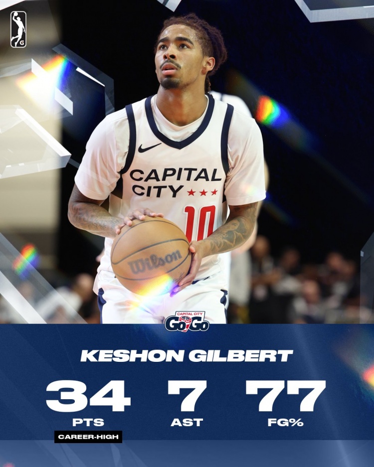 企鹅体育赛事专区-美记：老鹰与后卫凯申·吉尔伯特签下一份双向合同